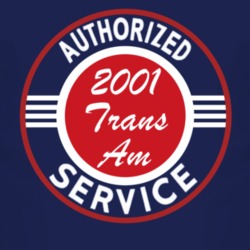 Authorized Service 2001 Pontiac Trans Am Dark T Shirt