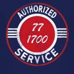 Authorized Service 1977 Chevy 1700 Distressed Look Dark T Shirt