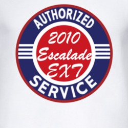 Authorized Service 2010 Cadillac Escalade EXT T Shirt