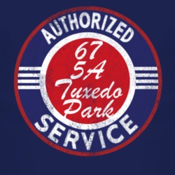 Authorized Service 1967 CJ 5A Tuxedo Park Distressed Look Dark T Shirt