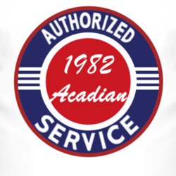 Authorized Service 1982 Pontiac Acadian T Shirt