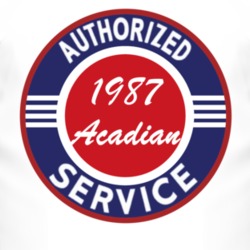 Authorized Service 1987 Pontiac Acadian T Shirt