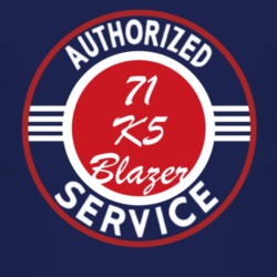 Authorized Service 1971 Chevy K5 Blazer Dark T Shirt