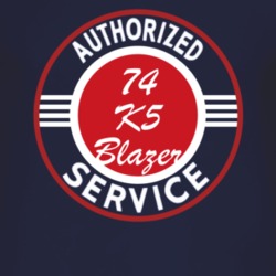 Authorized Service 1974 Chevy K5 Blazer Dark T Shirt