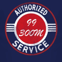 Authorized Service 1999 Chrysler 300M Distressed Look Dark T Shirt