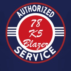 Authorized Service 1978 Chevy K5 Blazer Dark T Shirt