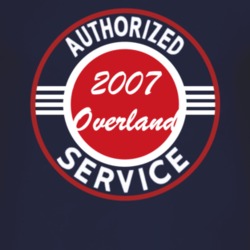 Authorized Service 2007 Commander Overland Dark T Shirt