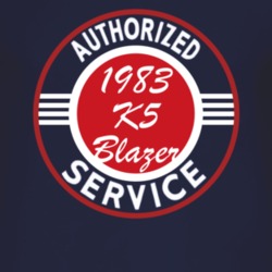 Authorized Service 1983 Chevy K5 Blazer Dark T Shirt