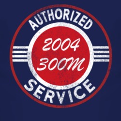Authorized Service 2004 Chrysler 300M Distressed Look Dark T Shirt