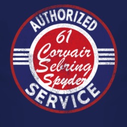 Authorized Service 1961 Chevy Corvair Sebring Spyder Distressed Look D