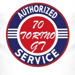 Authorized Service 1970  TORINO GT T Shirt