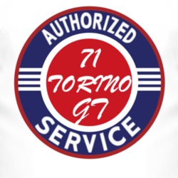 Authorized Service 1971  TORINO GT T Shirt