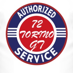 Authorized Service 1972  TORINO GT T Shirt