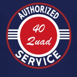 Authorized Service 1940 Willys Quad Dark T Shirt