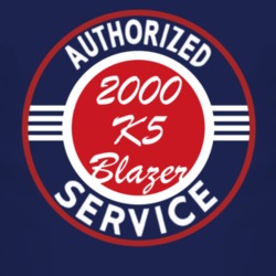 Authorized Service 2000 Chevy K5 Blazer Dark T Shirt