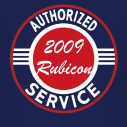 Authorized Service 2009 JK Rubicon Dark T Shirt