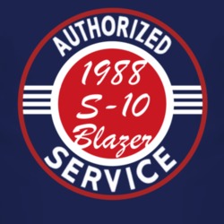 Authorized Service 1988 Chevy S-10 Blazer Dark T Shirt