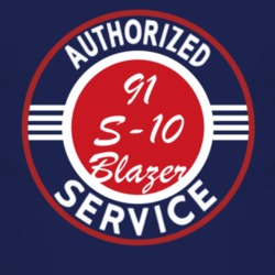 Authorized Service 1991 Chevy S-10 Blazer Dark T Shirt