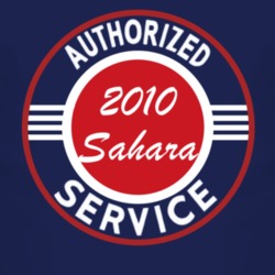 Authorized Service 2010 JK Sahara Dark T Shirt
