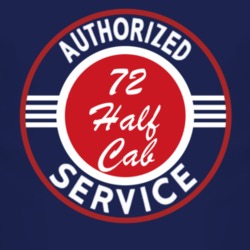 Authorized Service 1972 Commando Half Cab Dark T Shirt