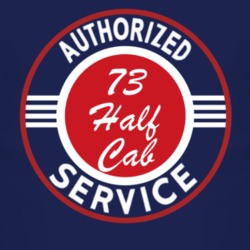 Authorized Service 1973 Commando Half Cab Dark T Shirt