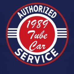 Authorized Service 1989 Oldsmobile Tube Car Dark T Shirt
