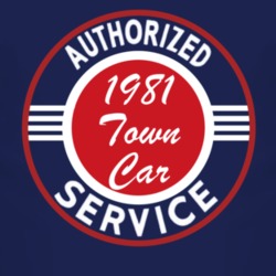 Authorized Service 1981 Lincoln Town Car Dark T Shirt