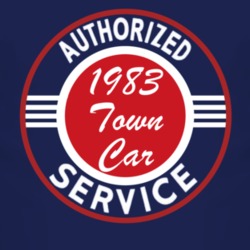 Authorized Service 1983 Lincoln Town Car Dark T Shirt