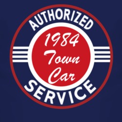 Authorized Service 1984 Lincoln Town Car Dark T Shirt