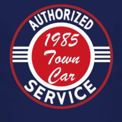 Authorized Service 1985 Lincoln Town Car Dark T Shirt