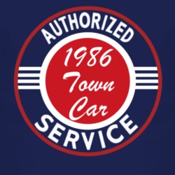 Authorized Service 1986 Lincoln Town Car Dark T Shirt