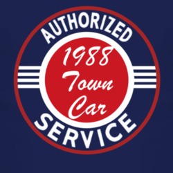 Authorized Service 1988 Lincoln Town Car Dark T Shirt