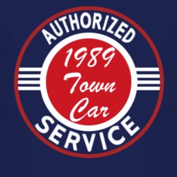 Authorized Service 1989 Lincoln Town Car Dark T Shirt