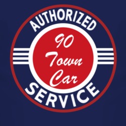 Authorized Service 1990 Lincoln Town Car Dark T Shirt