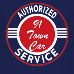 Authorized Service 1991 Lincoln Town Car Dark T Shirt