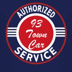 Authorized Service 1993 Lincoln Town Car Dark T Shirt