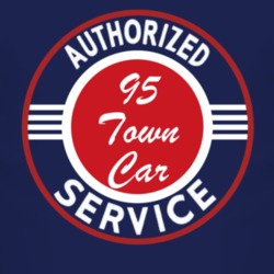 Authorized Service 1995 Lincoln Town Car Dark T Shirt