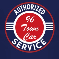 Authorized Service 1996 Lincoln Town Car Dark T Shirt