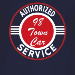 Authorized Service 1998 Lincoln Town Car Dark T Shirt