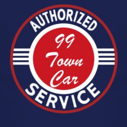 Authorized Service 1999 Lincoln Town Car Dark T Shirt
