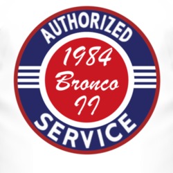 Authorized Service 1984 Bronco II T Shirt