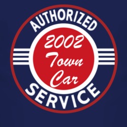 Authorized Service 2002 Lincoln Town Car Dark T Shirt