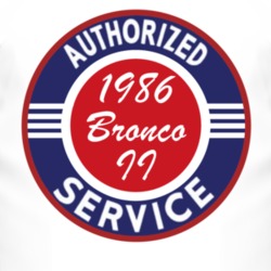 Authorized Service 1986 Bronco II T Shirt