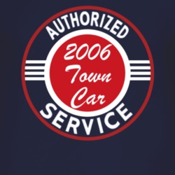 Authorized Service 2006 Lincoln Town Car Dark T Shirt