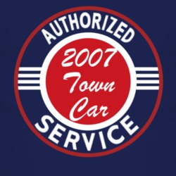 Authorized Service 2007 Lincoln Town Car Dark T Shirt
