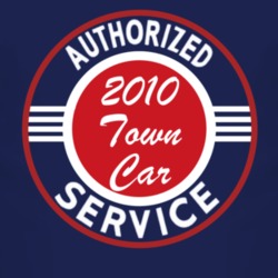 Authorized Service 2010 Lincoln Town Car Dark T Shirt