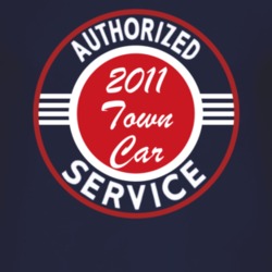 Authorized Service 2011 Lincoln Town Car Dark T Shirt