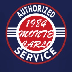 Authorized Service 1984 CHEVROLET MONTE CARLO Dark T Shirt