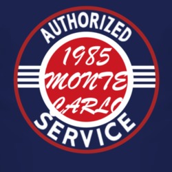 Authorized Service 1985 CHEVROLET MONTE CARLO Dark T Shirt