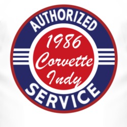 Authorized Service 1986 Chevy Corvette Indy T Shirt